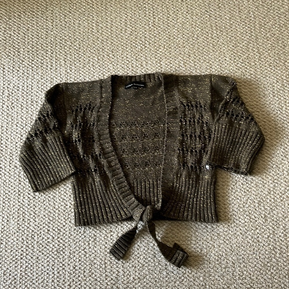 Green/brown cardigan